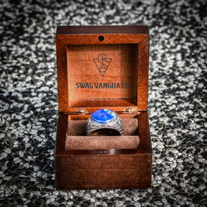 Pure 925 Sterling Silver with Lapis Lazuli Stone