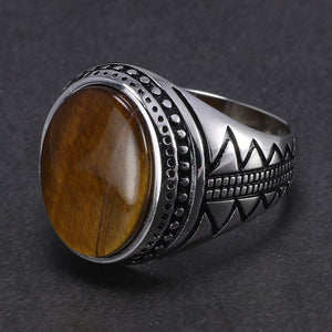 Pure 925 Sterling Silver With Natural Tiger Eye Stone