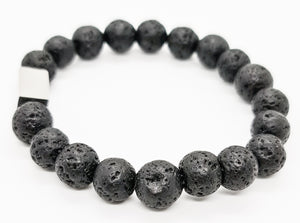 Black Lava Beads